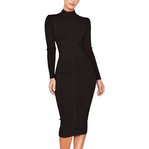 Amina Glam Womens  Midi Dress